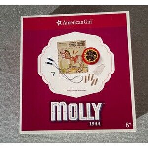 American Girl Doll Molly Birthday Accessories Cake Games New Sealed in Box 2022